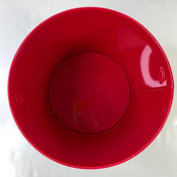 Holiday Time Christmas Winter Metal Tin Pail Snowman Cardinal Design Decoration - Picture 3 of 5